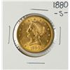 Image 1 : 1880-S $10 Liberty Head Eagle Gold Coin