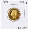 Image 1 : 1882 Italy 20 Lira Gold Coin
