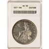 Image 1 : 1877 $1 Trade Silver Dollar Coin ANACS AU58