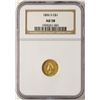 Image 1 : 1856-S $1 Indian Princess Head Gold Dollar Coin NGC AU58