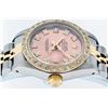 Image 4 : Rolex Ladies Two Tone 14K Salmon Diamond Datejust Wristwatch