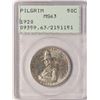 Image 1 : 1920 Pilgrim Tercentenary Commemorative Half Dollar Coin PCGS MS63 Green Rattler
