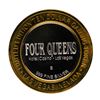 Image 2 : .999 Fine Silver Four Queens Casino Las Vegas $10 Limited Edition Gaming Token