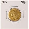Image 1 : 1915 $5 Indian Head Half Eagle Gold Coin