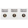 Image 1 : Set of 1988-S to 1990-S Washington Quarter Coins PCGS PR69DCAM