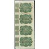 Image 2 : Uncut Sheet of (4) State of Louisiana Baby Bond Obsolete Notes