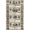 Image 1 : Uncut Sheet 1800's $1/$2/$3/$5 Millers Bank of Washtenaw, MI Obsolete Bank Note