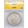 Image 1 : 1889-S $1 Morgan Silver Dollar Coin ANACS AU50