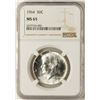Image 1 : 1964 Kennedy Half Dollar Coin NGC MS65