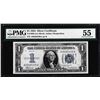 Image 1 : 1934 $1 Funnyback Silver Certificate Note Fr.1606 PMG About Uncirculated 55