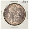 Image 1 : 1887 $1 Morgan Silver Dollar Coin Amazing Toning