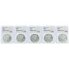Image 1 : Lot of (5) 2005 $1 American Silver Eagle Coins NGC MS69