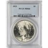 Image 1 : 1923 $1 Peace Silver Dollar Coin PCGS MS64