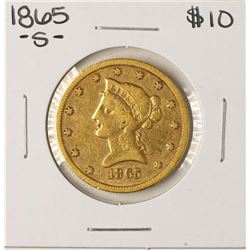 1865-S $10 Liberty Head Eagle Gold Coin