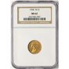 Image 1 : 1928 $2 1/2 Indian Head Quarter Eagle Gold Coin NGC MS62