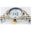 Image 6 : Rolex Ladies Two Tone 14K MOP Diamond & Ruby Datejust Wriswatch