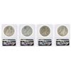 Image 2 : Lot of (4) 1923 $1 Peace Silver Dollar Coins NGC MS63