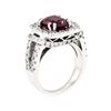 Image 4 : 14KT White Gold 2.80 ctw Ruby and Diamond Ring