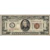 Image 1 : 1934A $20 Federal Reserve WWII Emergency Hawaii Note