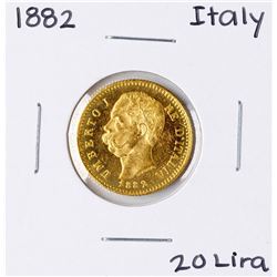 1882 Italy 20 Lira Gold Coin