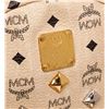 Image 3 : MCM Beige Visetos Coated Canvas Leather Trim Studded Stark Medium Backpack