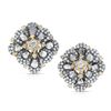Image 1 : 18k Two Tone Gold  6.31CTW Diamond and Sliced Dia Earring