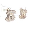 Image 2 : Chanel Silver CC Turn Lock Vintage Clip On Earrings