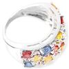 Image 3 : Natural  MULTI COLOR SAPPHIRE & RUBY Ring