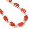 Image 2 : NATURAL AA ORANGE FIRE OPAL OVAL Bracelet