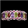 Image 1 : Natural Amethyst Garnet Peridot Ruby Ring