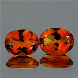 Natural AAA Madeira Orange Citrine Pair 9x7 MM - FL