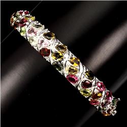 Natural op Fancy Color Tourmaline 127.08 Ct Bangle