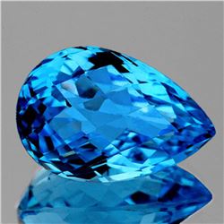 NATURAL SWISS BLUE TOPAZ  21.5x14 MM  [FLAWLESS]