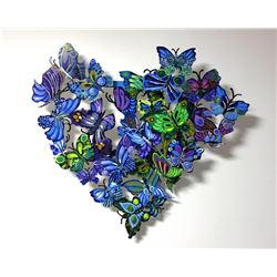 Patricia Govezensky- Original Painting on Cutout Steel "Amour"