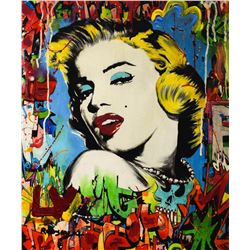 Nastya Rovenskaya- Mixed Media "Marilyn Monroe I"