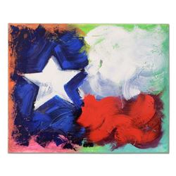 KAT - "Texas Love" Original Acrylic Painting on Gallery Wrapped Canvas, Hand Signed with Certificate