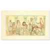 Image 1 : Edna Hibel (1917-2014), "Solomon's Court" Limited Edition Lithograph on Rice Paper, Numbered and Han