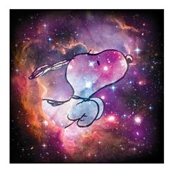 Peanuts, "Reach for the Stars" Hand Numbered Limited Edition Fine Art Print with Certificate of Auth