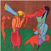 Image 2 : Mihail Chemiakin - Carnival Series: "Untitled 2" Limited Edition Lithograph, Numbered Hand Signed wi