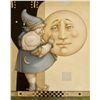 Image 1 : Michael Parkes "Moon Minders Full Moon" Masterworks on Canvas