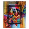 Image 1 : Patricia Govezensky- Original Watercolor with Hand Painted Frame "Tea for Two"