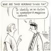 Image 2 : Bizarro! "Doctor's Headband Thing" is a Framed Original Pen & Ink Drawing by Dan Piraro, Hand Signed
