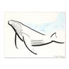 Image 1 : Wyland, "Humpback with Splash" Original Sumi Ink Painting, Hand Signed with Certificate of Authentic
