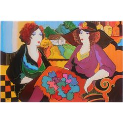 Patricia Govezensky- Original Serigraph on Canvas "Villa Saint Tropez"