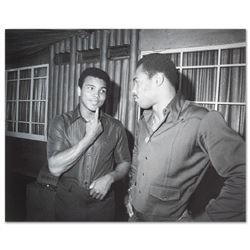 Licensed Photograph of the Heavyweight Champs Muhammad Ali and Ken Norton.