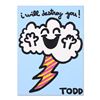 Image 1 : Todd Goldman, "I Will Destroy You" Original Acrylic Painting on Gallery Wrapped Canvas, Hand Signed 