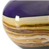 Image 2 : "Small Amethyst Sphere" Hand Blown Glass Sculpture, Hand Signed byGartnerBlade Glass.