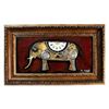 Image 1 : Zaza Koreli- Original Collage on Wood Panel "Elephant"