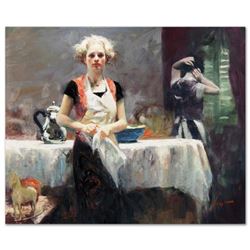 Pino (1939-2010) - "In the Late Evening" Artist Embellished Limited Edition on Canvas, CP Numbered a