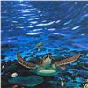 Image 2 : "Turtle Time" Limited Edition Giclee on Canvas by Renowned Artist Wyland, Numbered and Hand Signed w
